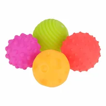 4 шт./компл. мягкий шарик текстурированная Multi Ball набором развивают тактильные ощущения игрушка высокое качество Детские Touch игрушки, ручной мяч для детей
