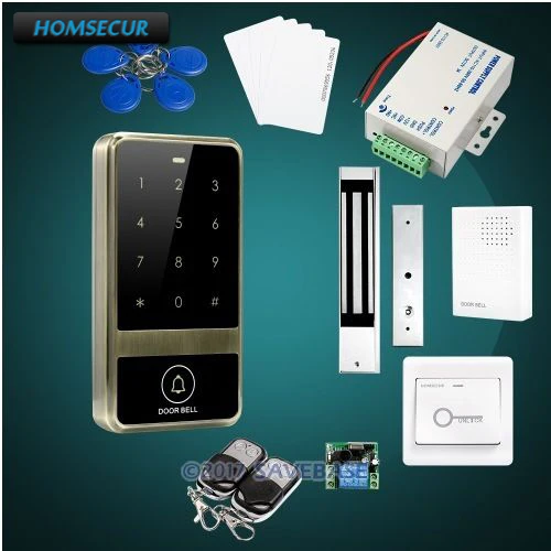 

HOMSECUR Waterproof 125Khz RFID Access Control System With 8000 User Capacity + Tamper Alarm Function + Doorbell