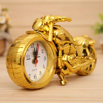 

96pcs/lot PF168D color cartoon creative motorcycle nouveau riche alarm clock alarm clock model student gift.