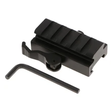 5-Slot быстрое расцепление QD 1/2-дюймовый подъемный Блок Крепление для Пикатинни Черный