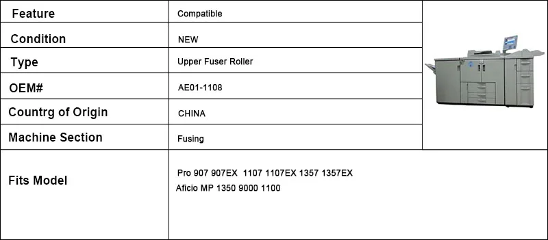3 upper fuser roller
