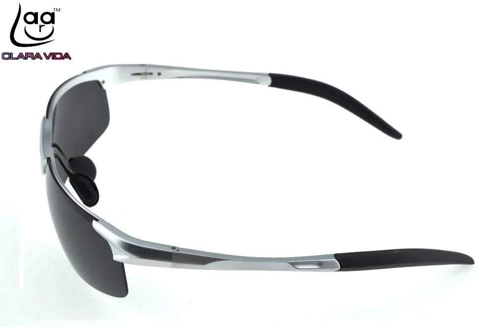 Ограниченная серия Clara Vida Брендовые спортивные винтажные Поляризованные солнцезащитные очки из алюминиево-магниевого сплава Uv400 Uv