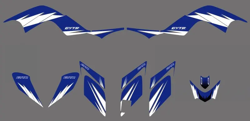 

0325 New STYLE TEAM DECALS STICKERS Graphics Kits for Yamaha RAPTOR 700 ATV 2006 2007 2008 2009 2010 2011 2012 Raptor700