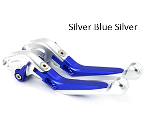 Для YAMAHA BT1100 BT 1100 2003-2004 аксессуары для мотоциклов Складные Выдвижные регулируемые тормоза рычаги сцепления с логотипом CNC - Цвет: Silver Blue Silver