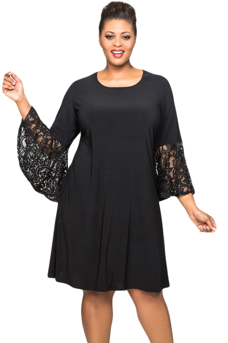 Black-Sequin-Lace-Bell-Sleeve-Plus-Size-Mini-Dress-LC610475-2-1