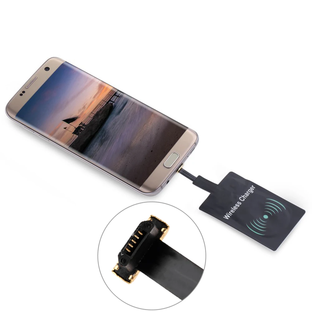 ALLOET Universal Micro USB Positive/Reverse Plug Qi