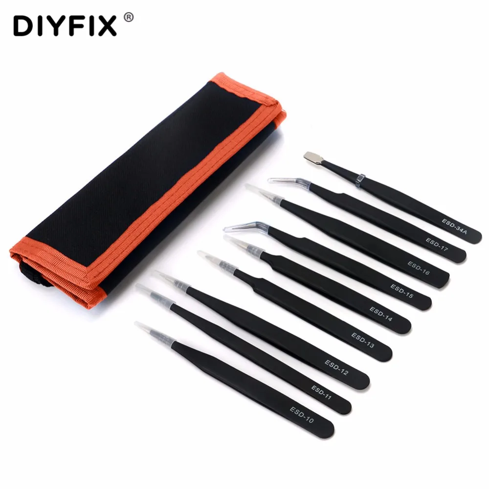 Stainless Steel Tweezers Kit (2)