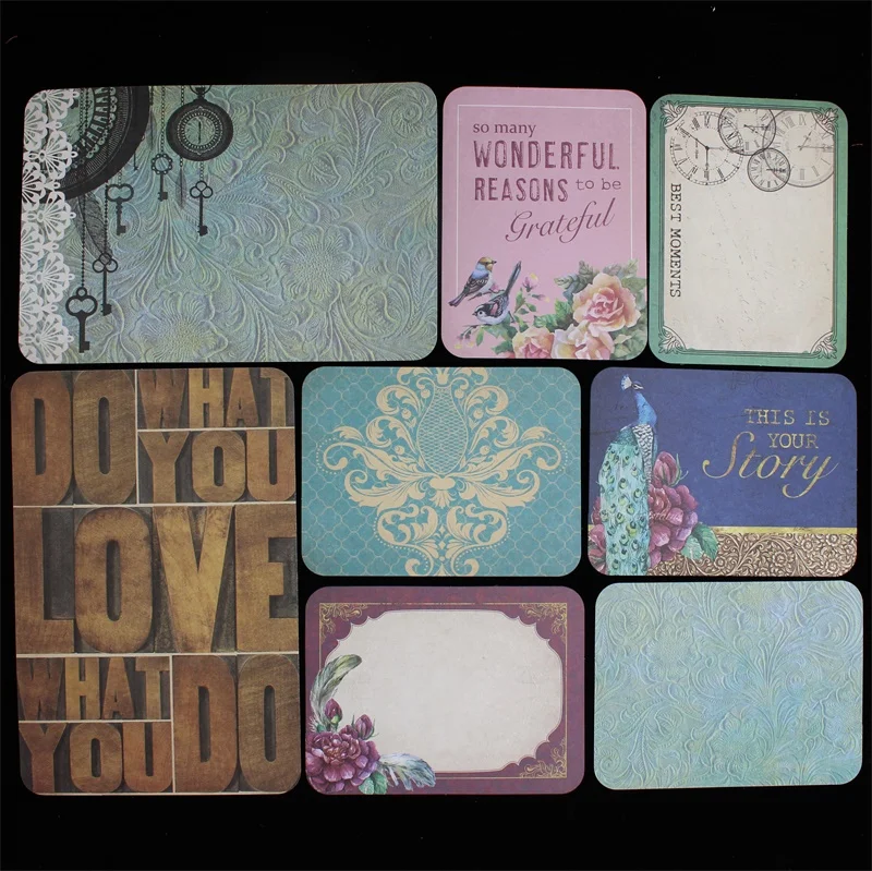 

40pcs Colorful Cardstock Die Cuts for Scrapbooking Happy Planner/Card Making/Journaling Project