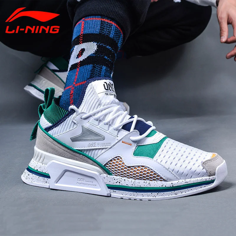 

Li-Ning Women 001 SHAKE Classic Walking Shoes Mono Yarn Breathable Dad Shoes Retro LiNing Sport Shoes Sneakers AGLP012 SJFM19