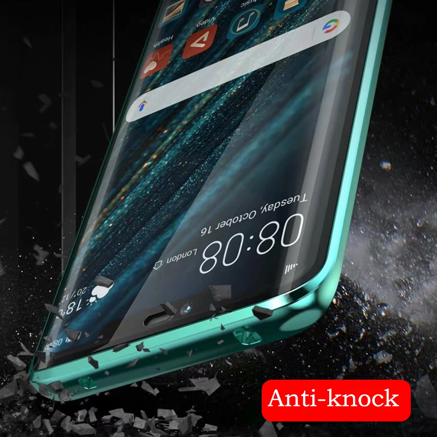 Металлический чехол с магнитной адсорбцией для Huawei Mate 20 Pro Mate20 Etui Роскошный
