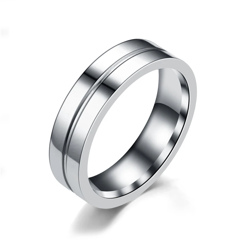 Fashion Wedding Band Engagement Rings For Couples 316L Stainless