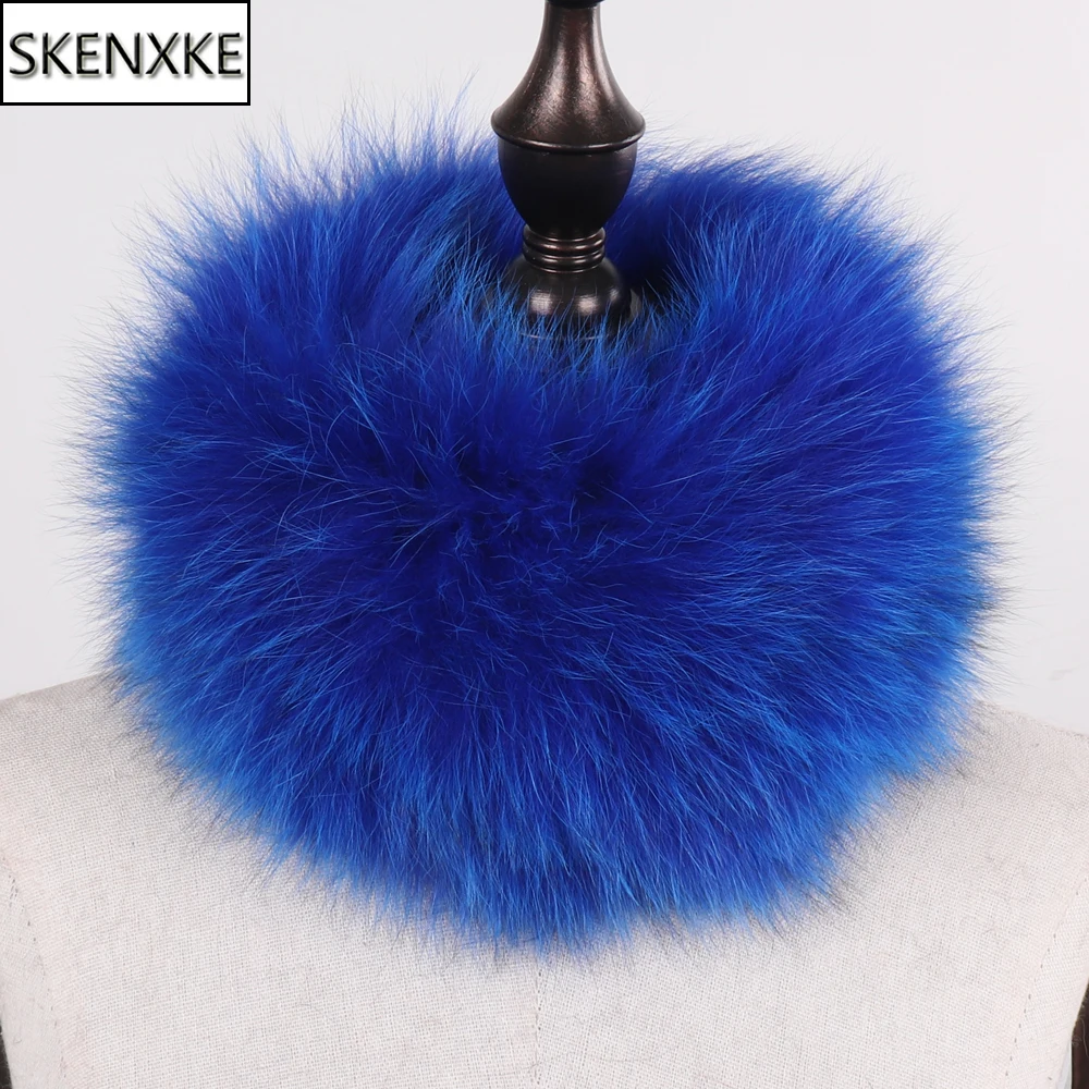 

Natural Warm Fox Fur Headband New Women Winter Fashion Real Fox Fur Scarf Good Elasticity 100% Genuine Real Fox Fur Ring Scarves