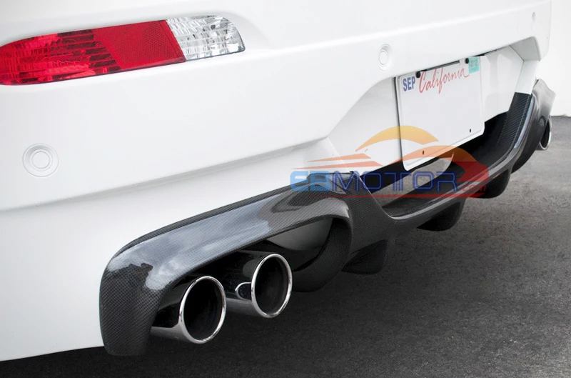 V Look 3K Real Carbon Fiber Rear Bumper Diffuser  for 2007-2010 BMW E63 E64 M6 2DR