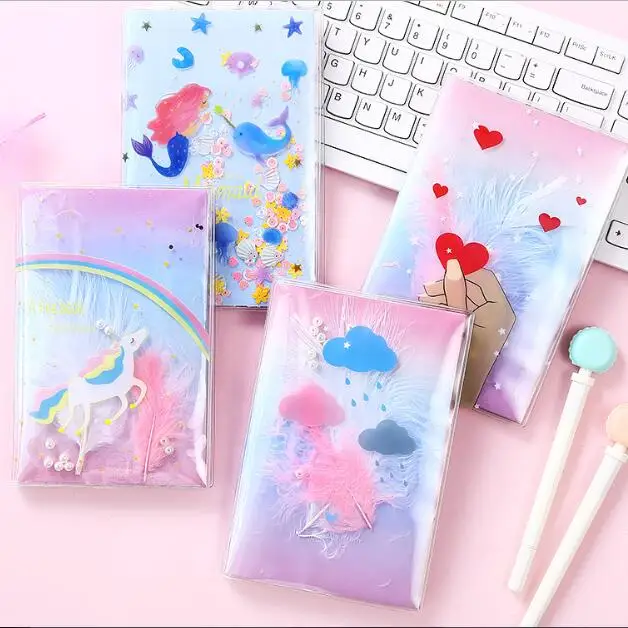 

A5 A6 PVC Kawaii Unicorn Spiral Notebook Pretty Creative Dairy Memo Weekly Planner Notebook Sketch Book Girls Birthday Gift