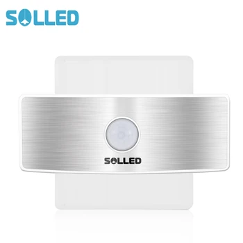 

SOLLED Rechargeable Motion Sensor LED Night Light Stick Battery Powered Wall Sconce Sensor Light for Walkway Hallway Stair