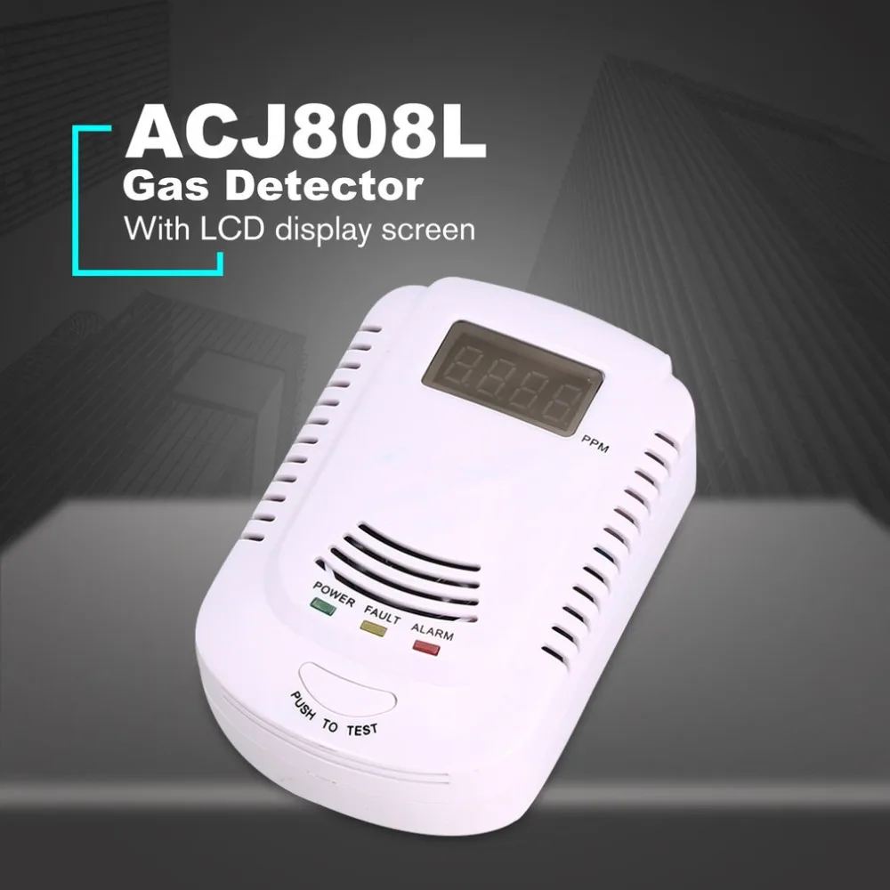 

Combustible Gas Detector Sensor Alarm LPG Natural Gas Analyzer Leak Determine Tester Voice Alarm Security Alarm System