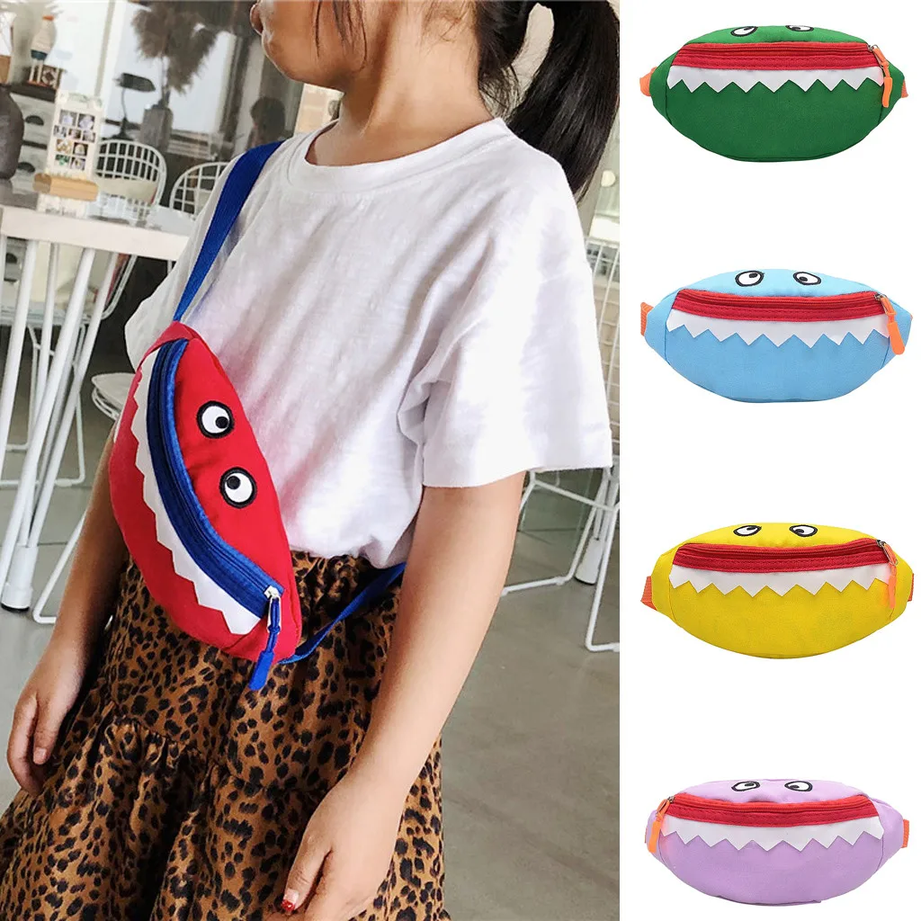 

2019 HOT Kids Baby Girl Cute Waist Packs Fashion Leisure Little Monster Cotton Mini Bag fanny pack belt bag #3