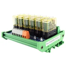 Relay single-group module 6-way compatible NPN/PNP signal output PLC driver board control board Relay single-group module 6-way compatible NPN/PNP signal output PLC driver board control board
