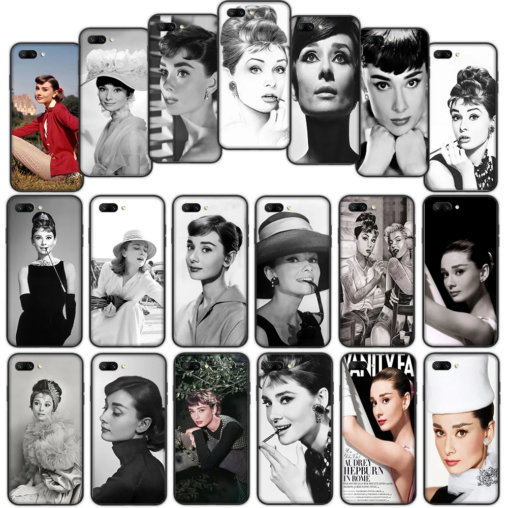 

Audrey Hepburn Soft Cover Case for Huawei P9 P8 Lite Mate 10 20 30 Lite Pro