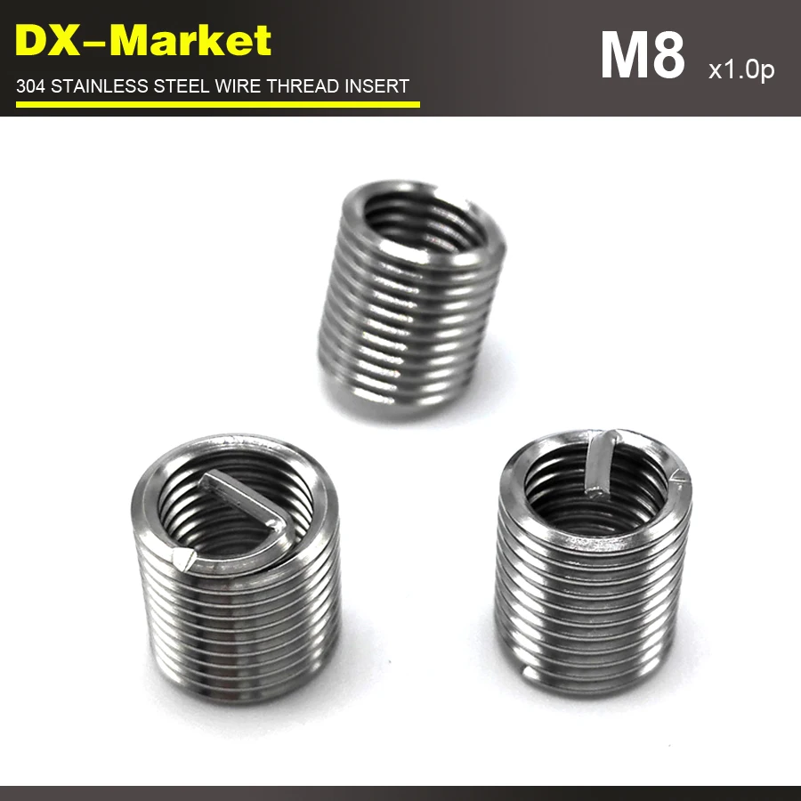 

m8*1.5D *1.0P , 100pcs , fine thread stainless steel auto repair tools insert , 304 Engine thread repair fasteners