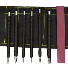 Высокое качество 7 шт. уплотнение режущий нож Резные нефритовые инструменты Вольфрамовая сталь цементированный карбид