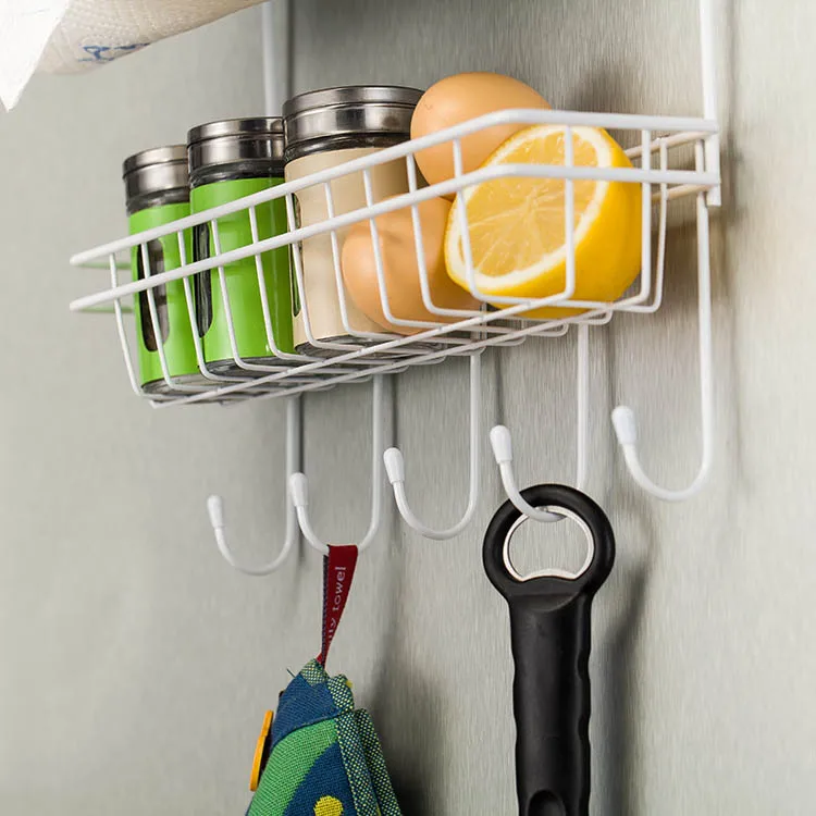 

Multilayer Kitchen Storage Hanger Iron Refrigerator Side Shelf Rack Oganizer Tool J2Y