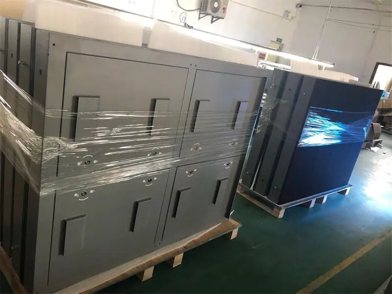 

32*16 Iron Cabinet With back door 960x960mm SMD P10 full color cheap LED waterproof Display for Advertising media LED screen