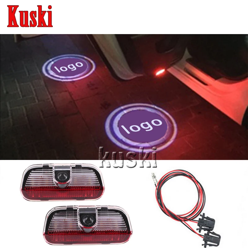2X LED Car Door Welcome Light 12V LED Courtesy Lamp For VW Passat B6 B7 CC Golf 6 7 Jetta MK5 MK6 Tiguan Scirocco Accessories источник света для авто eco fri led 2 x canbus t10 w5w samsung 5630 smd vw golf 5 6 jetta 3c passat cc b7 tiguan bmw benz audi