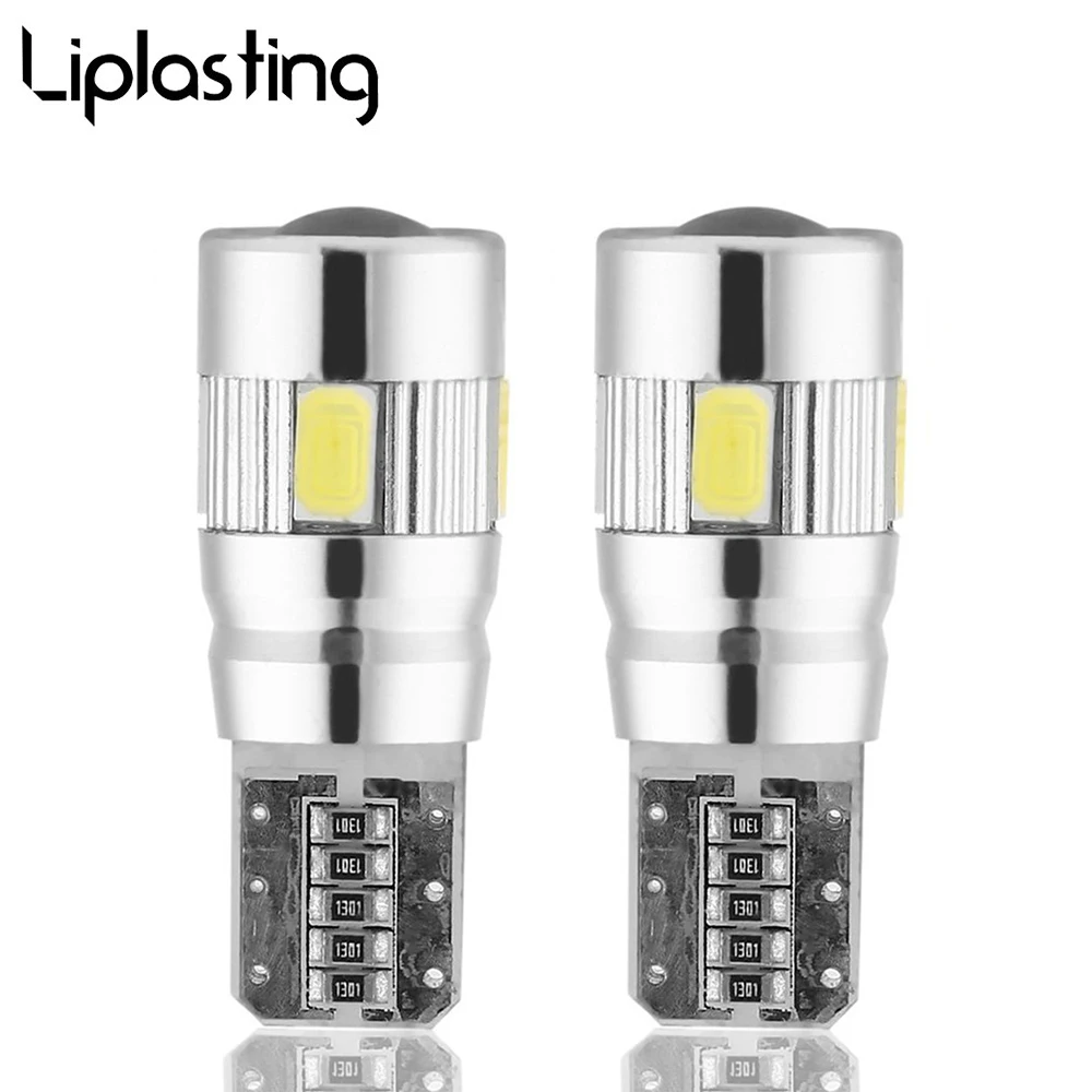 2pcs LED W5W T10 194 168 W5W 6SMD Led Parking Bulb Auto Wedge Clearance