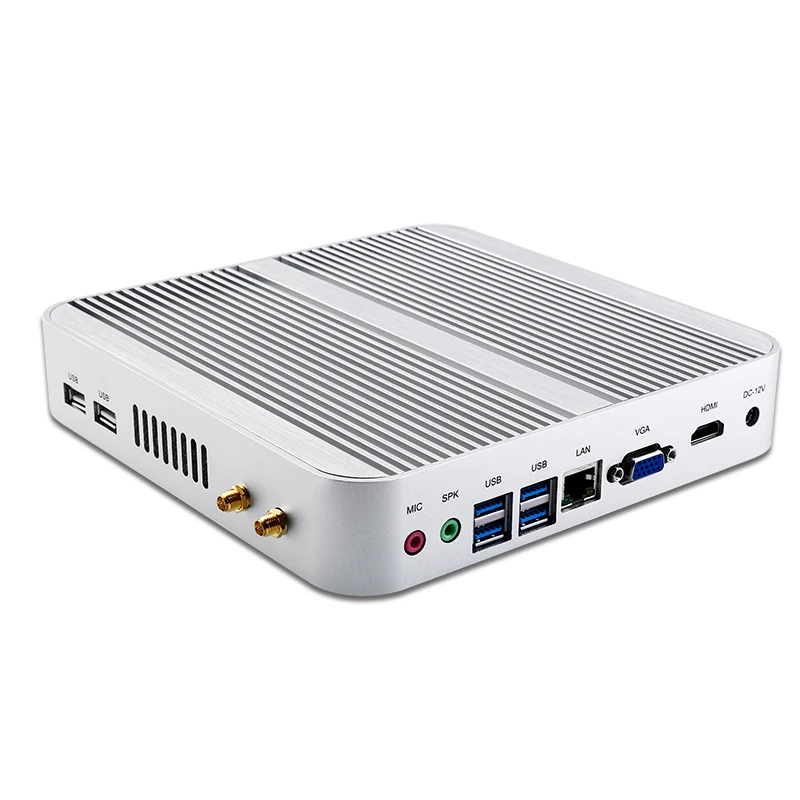 MSECORE Core i5 4200U игровой мини ПК настольный компьютер Windows 10 без вентилятора linux barebone неттоп без вентилятора HTPC HD4400 4K 300M wifi