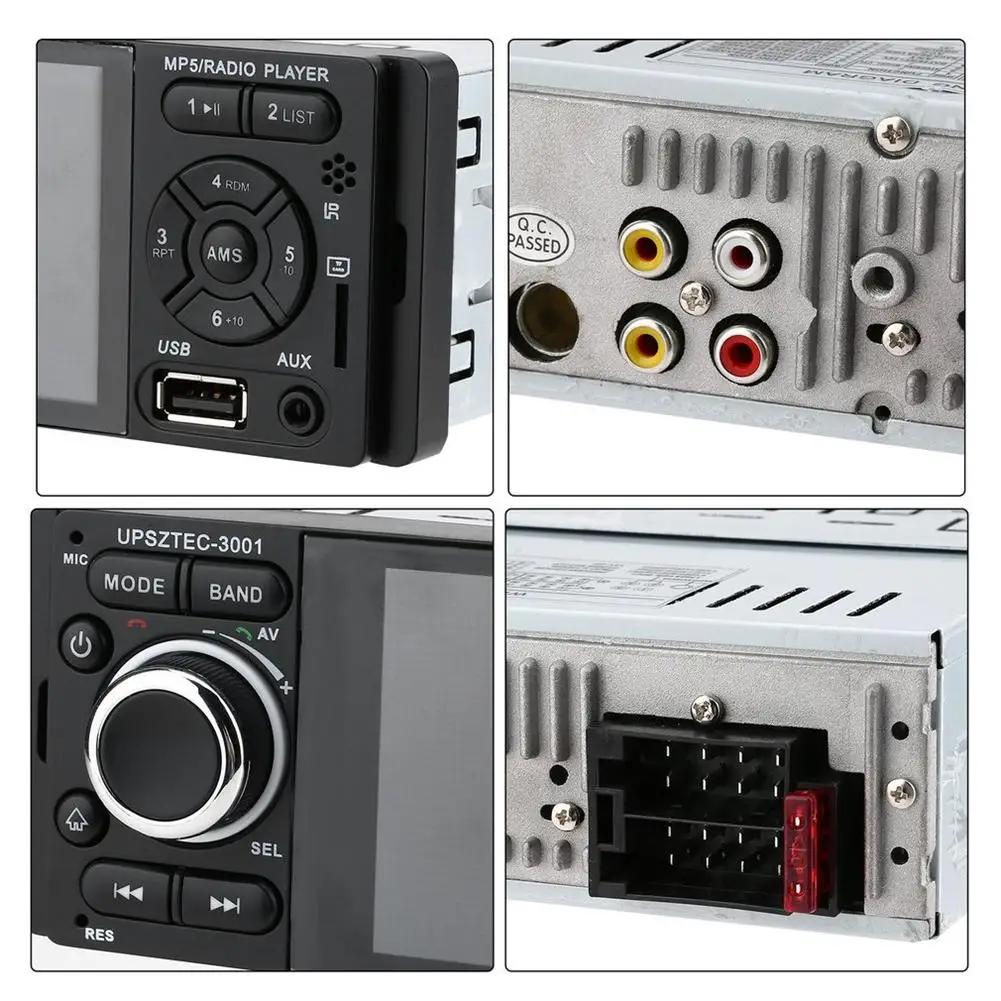 Bluetooth автомобиля MP5 плеер с FM радио USB 4 1 дюймов HD ЖК дисплей Экран Дисплей