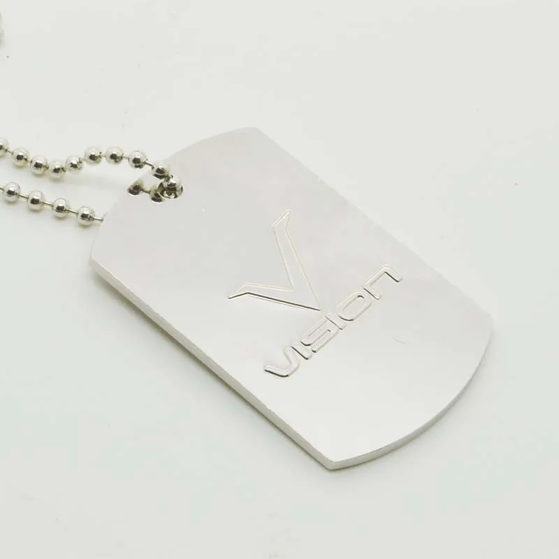 

cotomised dog tag,iron die cast,nickel plated, with ball chain,free design,vision,2018 hot sale