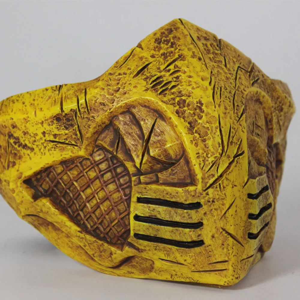 Mortal Kombat X Masquerade Cosplay Scorpion Halloween Party Mask (2)