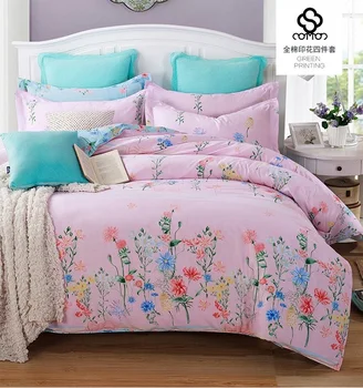 

100% Cotton Soft Cotton Duvet Cover Bedding Sets Printed Twill Jacquard Dobby Plaid European Pastoral More Than 50 Styles