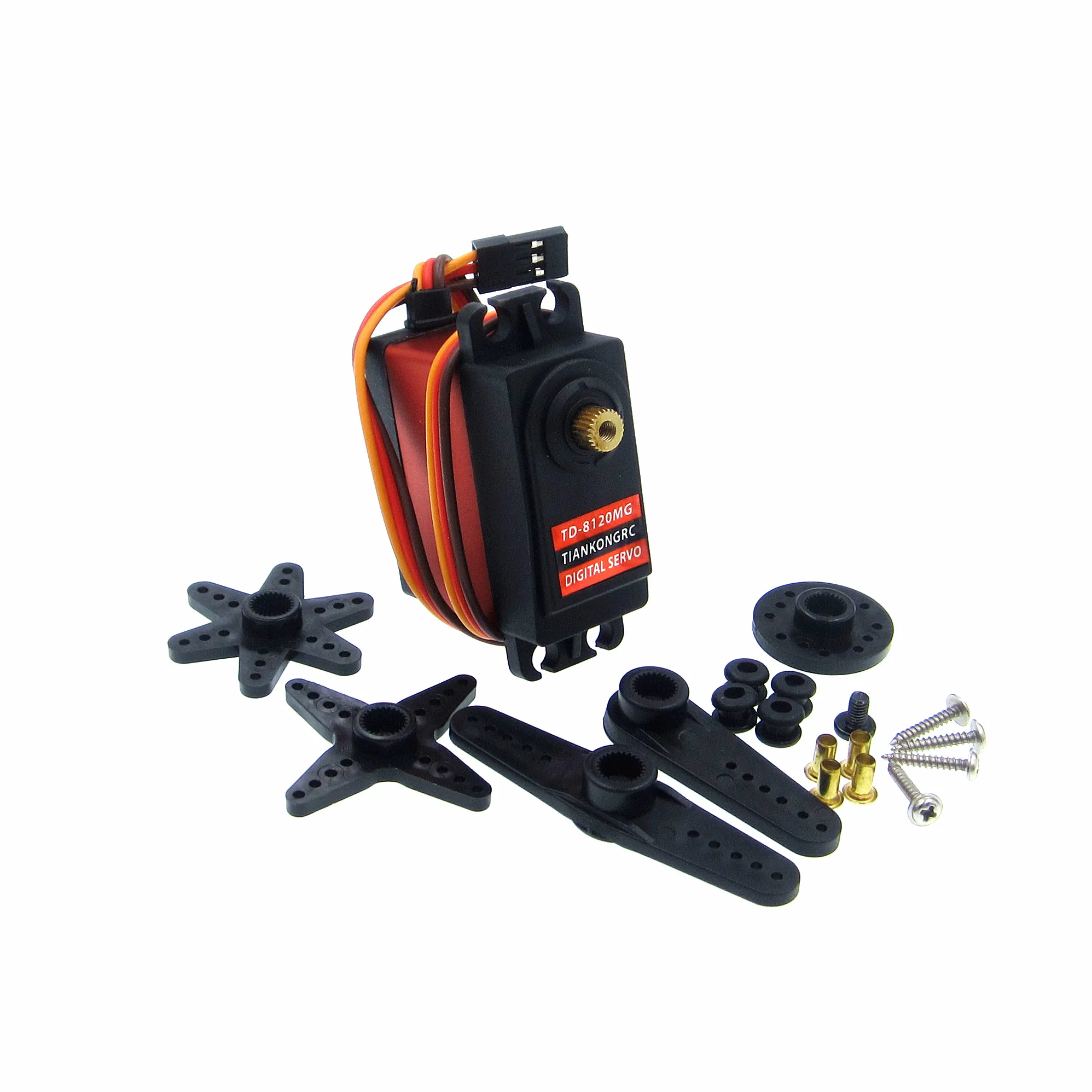 

TD-8120MG Waterproof Metal Gear Digital Servo with 20kg High Torque 180Angle for RC Remote Control Car Model