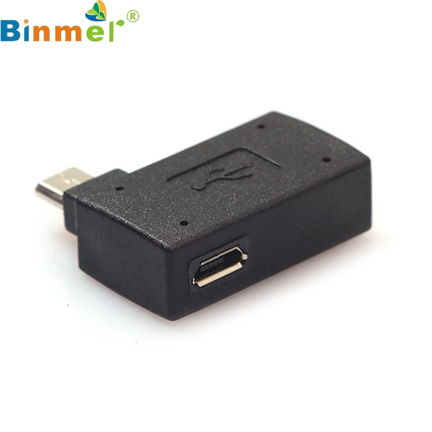 Высококачественный прямоугольный адаптер Micro USB 2 0 OTG Host с питанием от для Galaxy S3 S4 S5