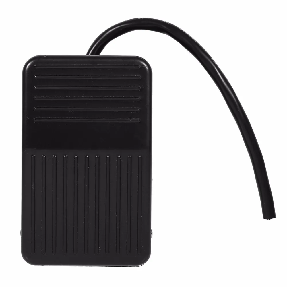

On/Off Control Black Color + 10cm Cord 1pc 220V 10A Electrical Power Plastic Foot Pedal Switch