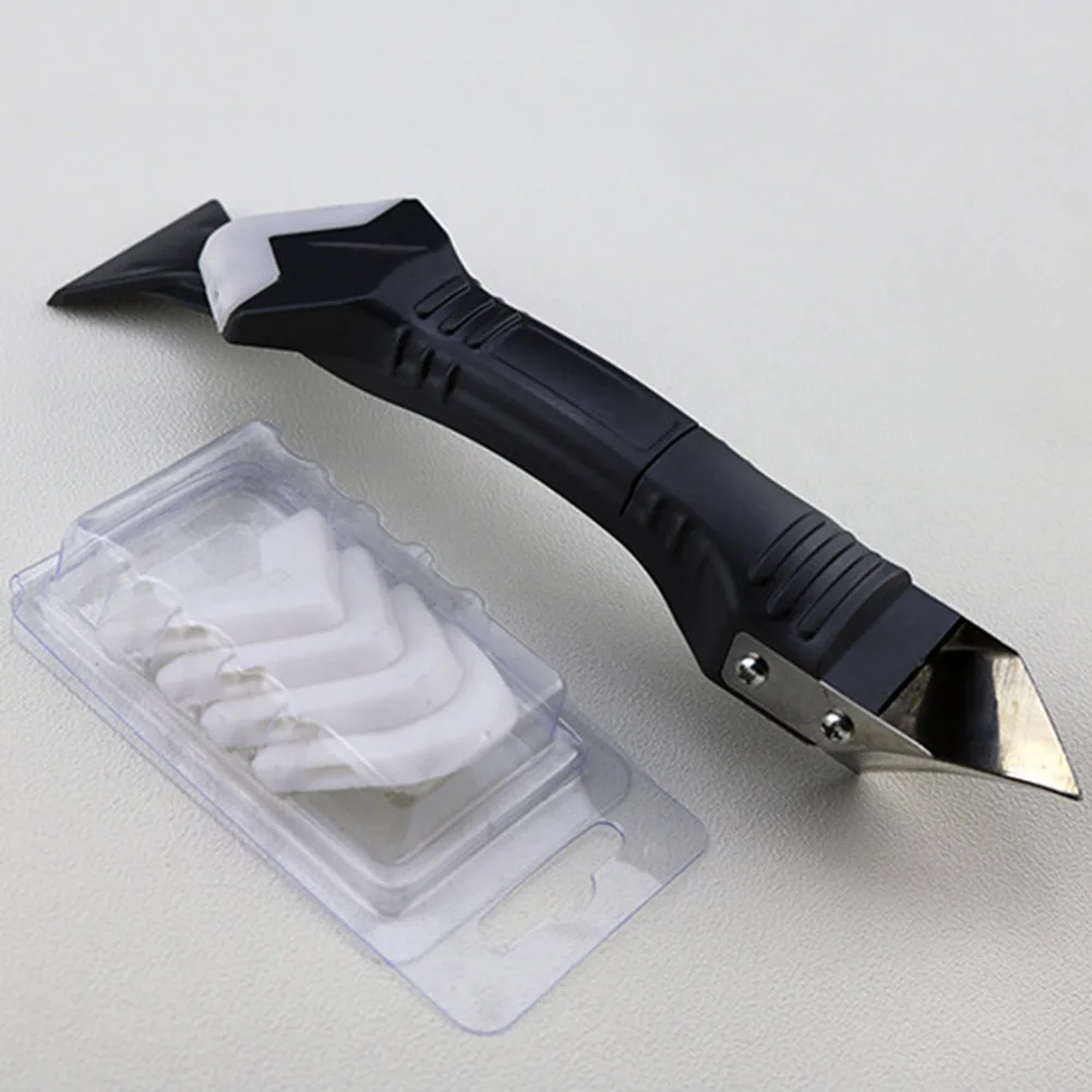 

New 1 set Negative Angle Scraper Glass Plastic Shovel Blade Removal Of Residual Rubber Glue removing device Plastic handle
