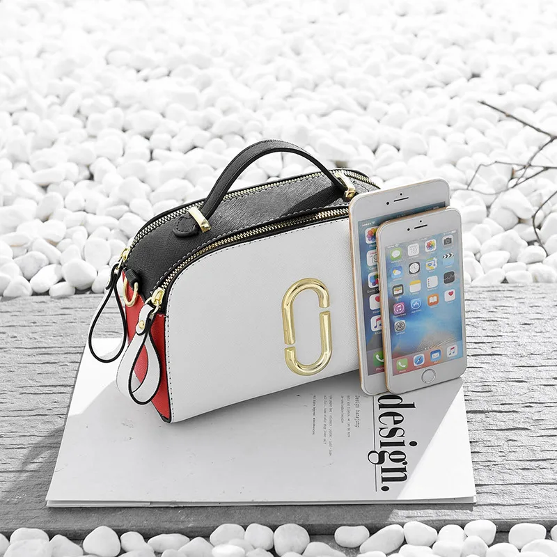 جديد 2019 أنيقة حقيبة كتف المرأة مصمم حقيبة يد فاخرة حقائب النساء خياطة اللون رسول Crossbody حقيبة للنساء