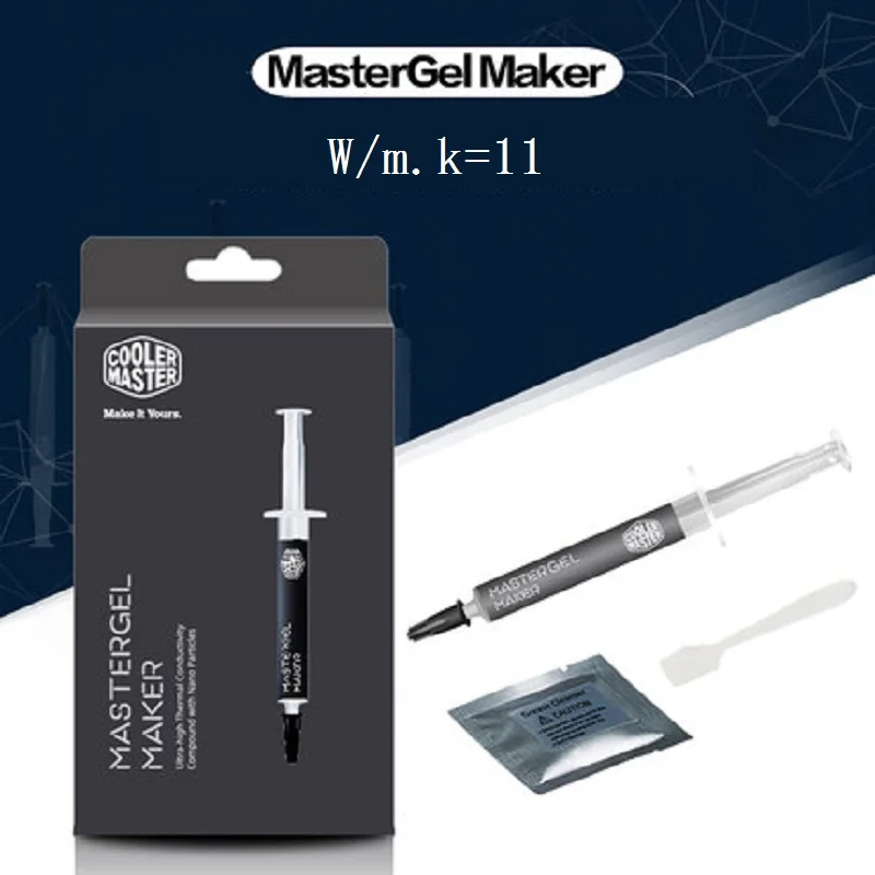 

Cooler Master MGZ-NDSG-N15M-R1 W/m.k=11 2g 4g Nano thermal grease Paste Compound Silicone For CPU Heatsink Processor GPU Cooling