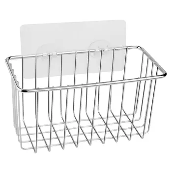 

Adhesive Stainless Steel Sponge Holder Waterproof Shower Caddy Sponge For Bathroom Kitchen Sink drain rack