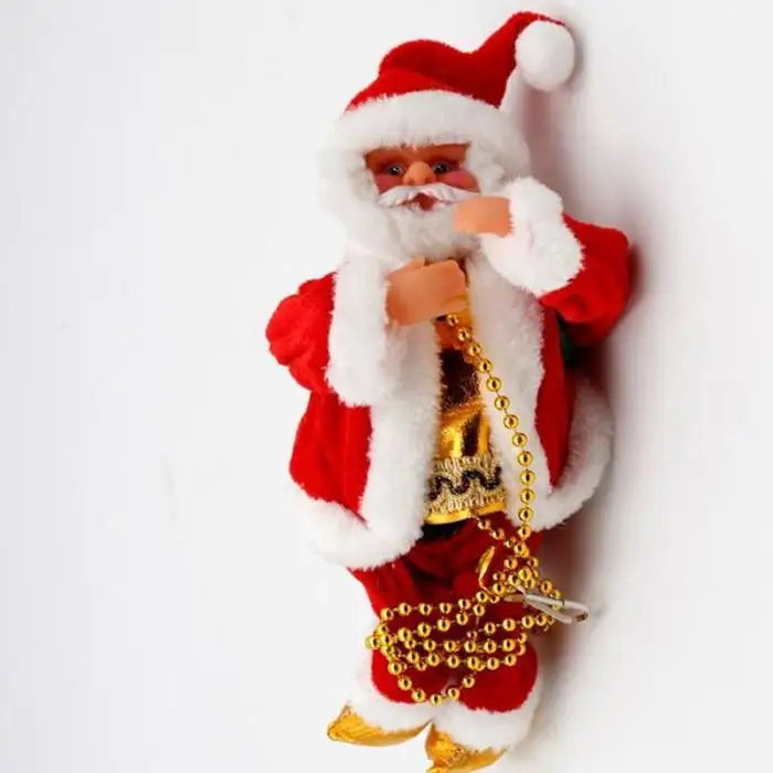 1 шт. электрическая альпинистская музыкальная плюшевая игрушка Рождественское украшение, подарок BM88