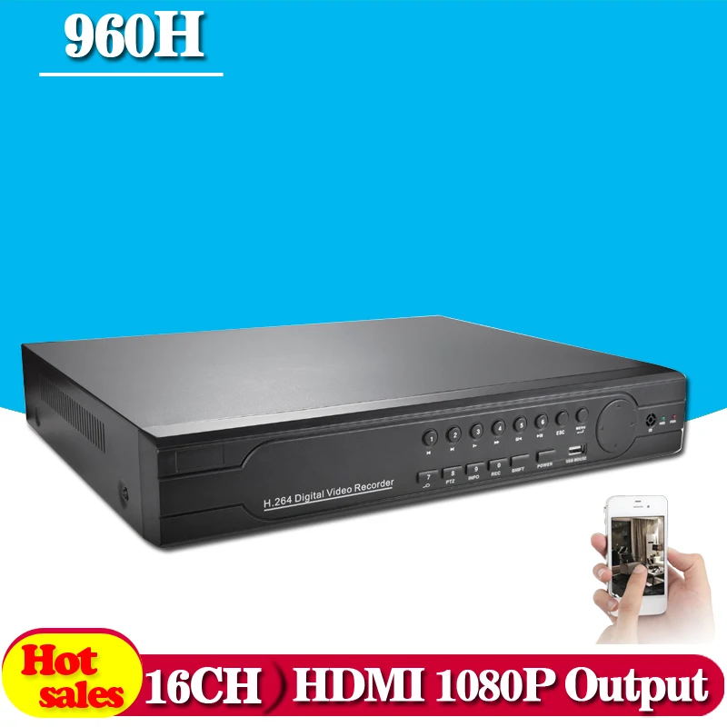HD CCTV surveillance 16ch Full 960H 25fps recording security h.264 DVR HDMI 1080P 16 channel HI 3531 DVR NVR ONVIF Recorder