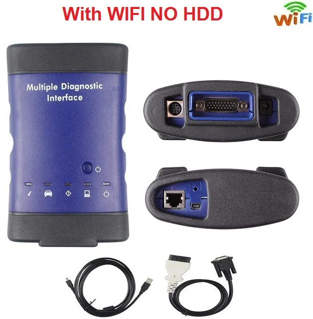 Для G-M MDI несколько wifi OBD OBD2 диагностический инструмент MDI wifi для G-M диагностический интерфейс с многоязычным сканером - Цвет: With WIFI No HDD
