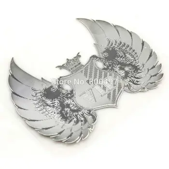 

Newest 3D Car Trunk Nickel Alloy Badge Emblem Sticker Accessories Adhesive Car Styling Badge For VIP Golden Silver Available