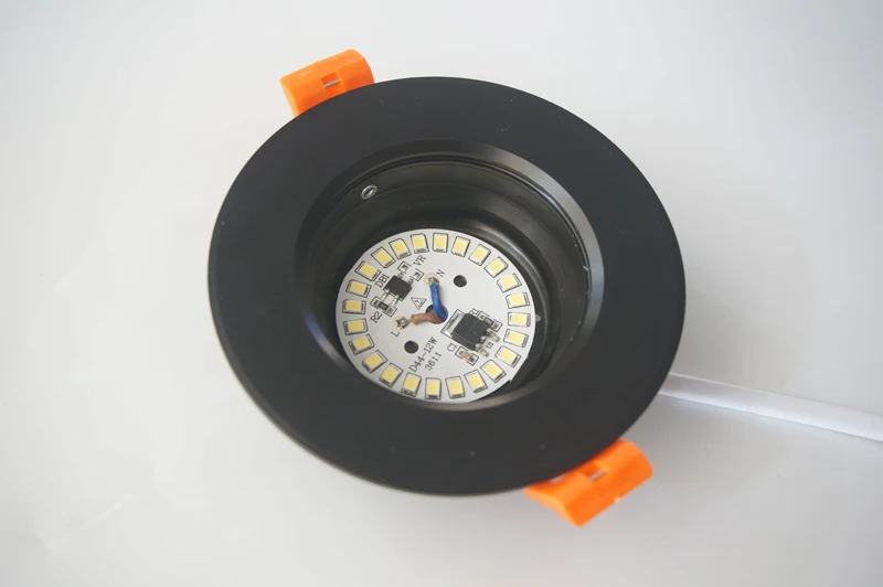 7W 9W 12W 15W LED Downlight Black Round Recessed Lamp 220V 230V 240V Led Bulb Bedroom Kitchen Indoor LED Spot Lighting