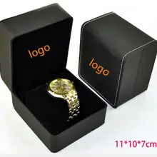 100 шт./лот высокое качество ПУ коробка для часов из кожзаменителя коробка Мода коробка ювелирных изделий коробки для вручения подарков Часы Дисплей коробка ювелирных изделий Мода