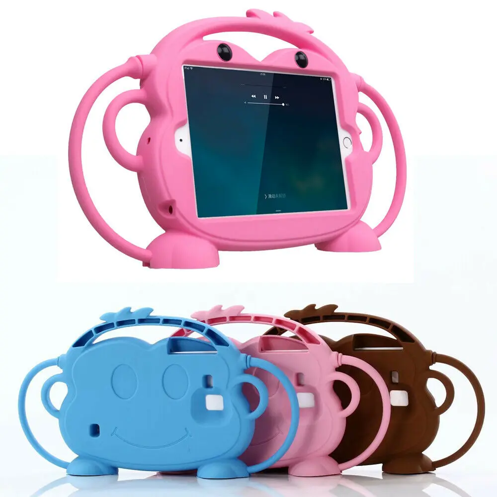 Универсальный для Samsung Galaxy Tab 3 T110 T230 T280 P3200 и мультипликационным принтом «обезьянка», с детьми для переноски EVA подставка чехол для планшета " дюймовый планшет