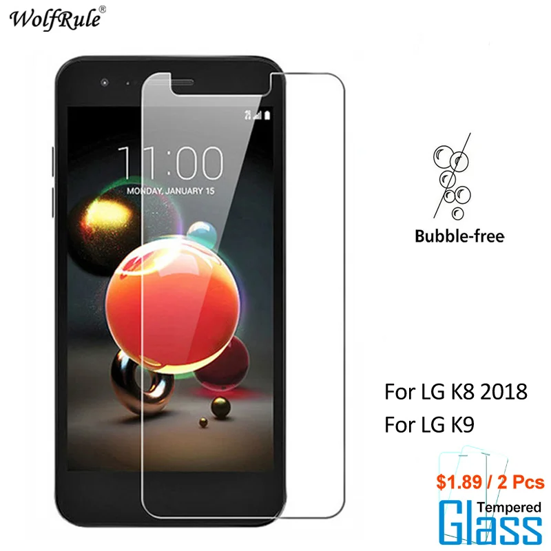 

2 Pcs For Glass LG K8 2018 / K9 Screen Protector Tempered Glass For LG K8 2018 Glass Protective Phone Film For LG K9
