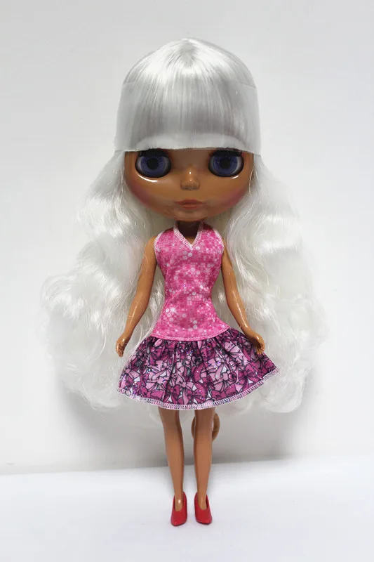 Blygirl Blyth кукла белая челка волосы Обнаженная 068BL3380 обычное тело 7 суставов черная